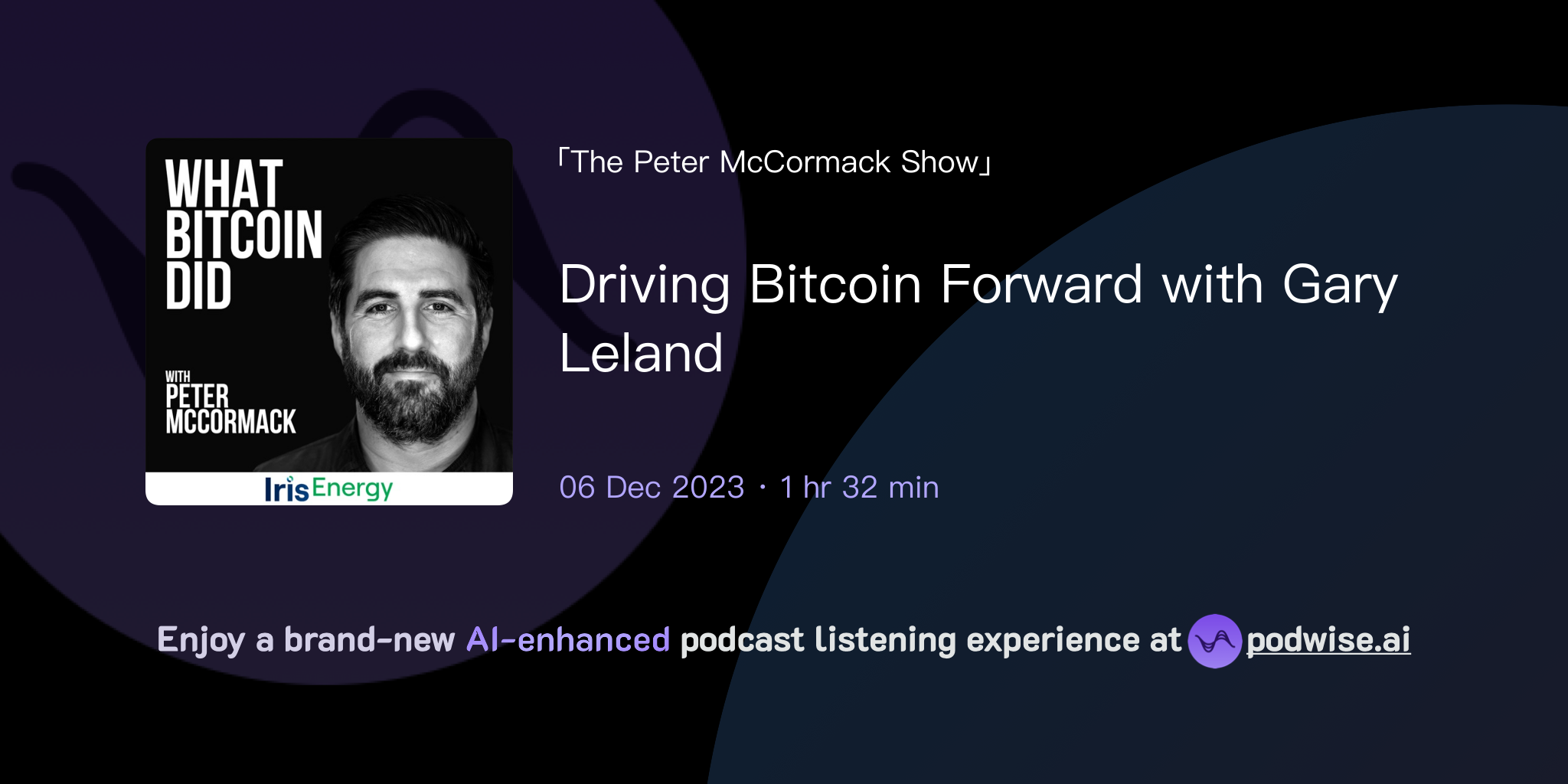 Driving Bitcoin Forward with Gary Leland | The Peter McCormack Show ...