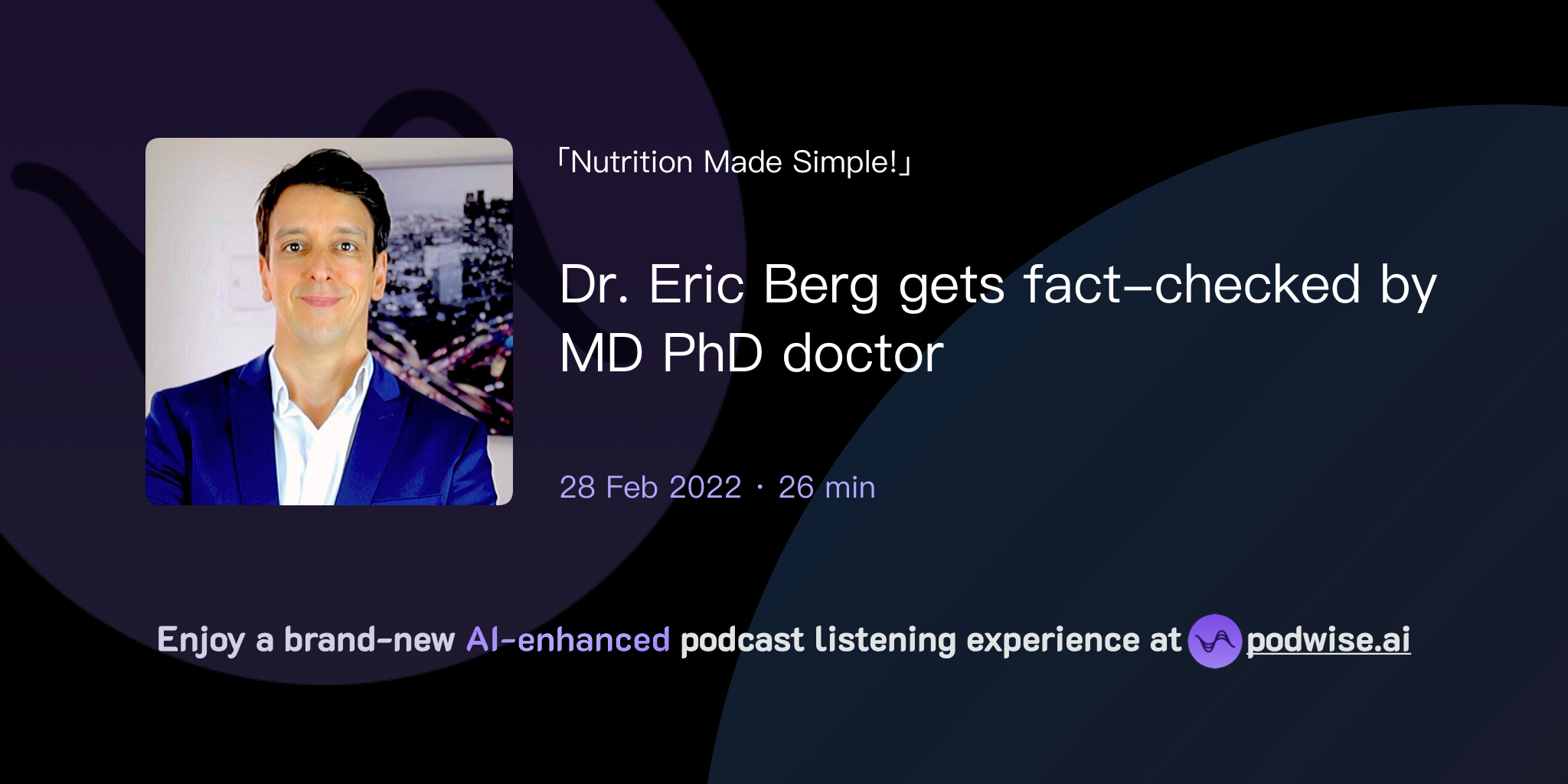 Dr. Eric Berg gets fact-checked by MD PhD doctor | Nutrition Made ...