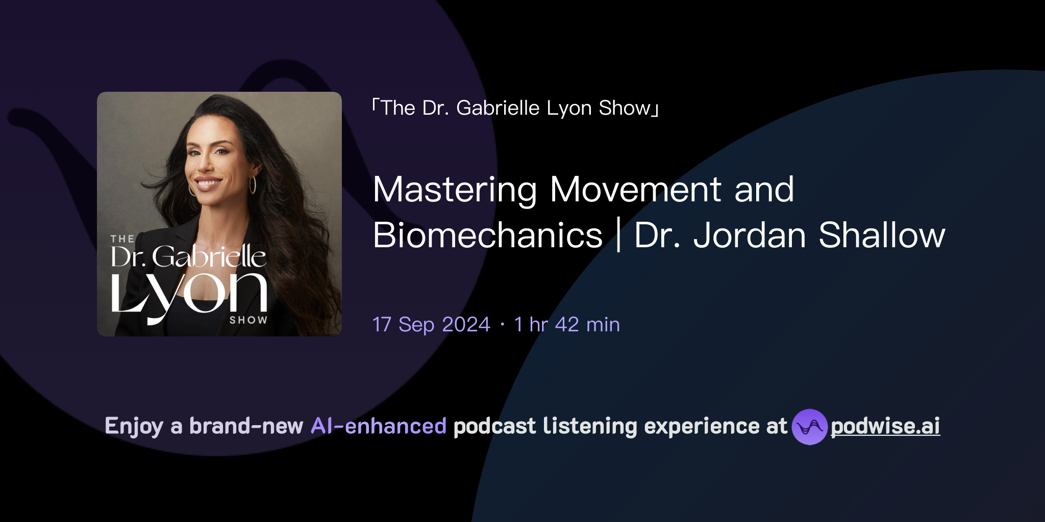 Mastering Movement and Biomechanics | Dr. Jordan Shallow | The Dr ...