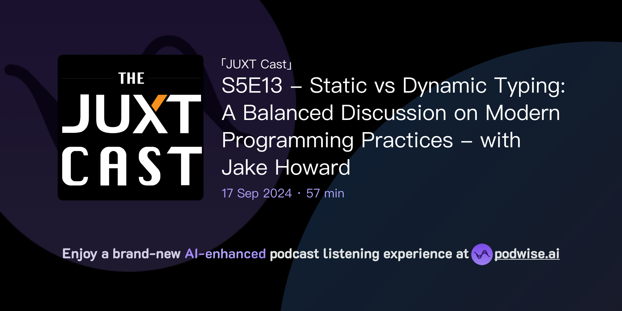S5E13 - Static vs Dynamic Typing: A Balanced Discussion on Modern ...