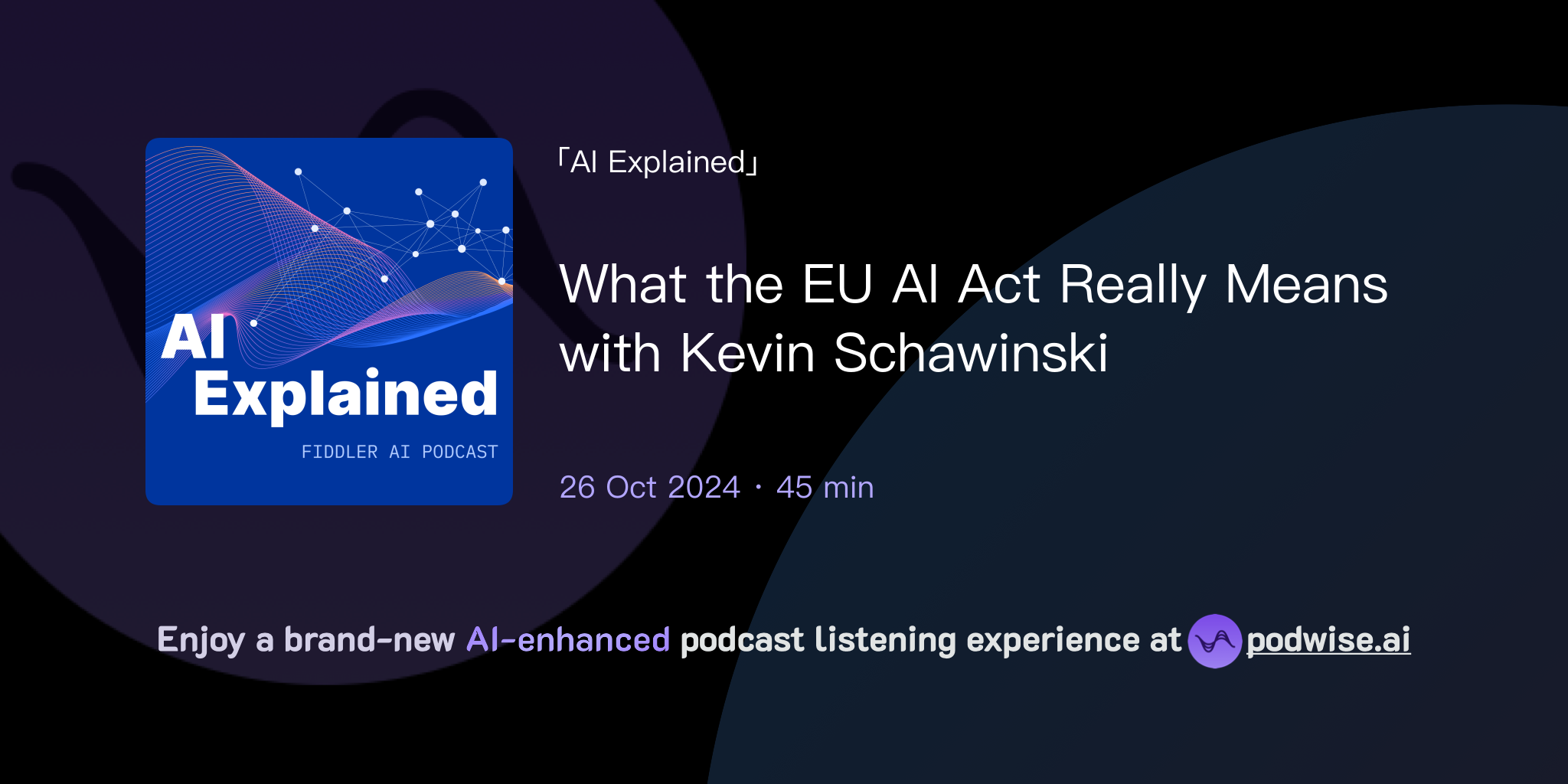 What the EU AI Act Really Means with Kevin Schawinski AI Explained