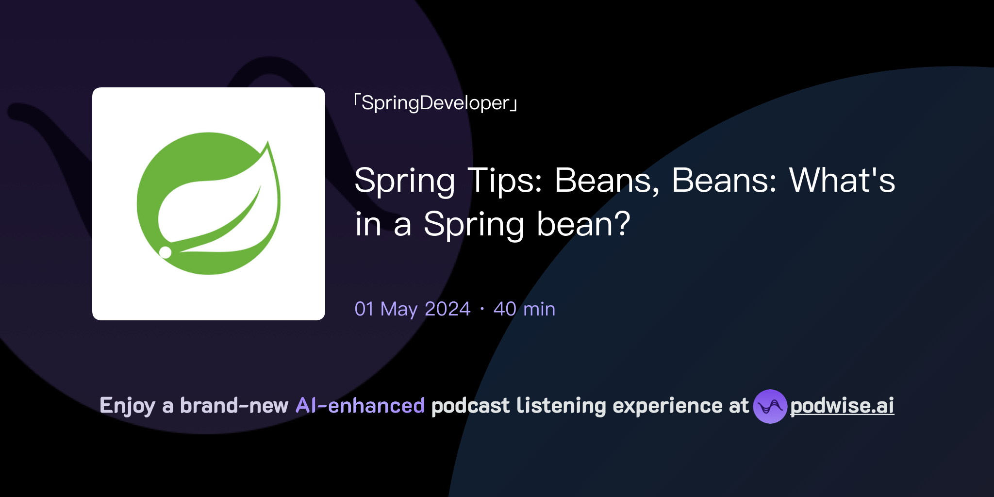 Spring Tips: Beans, Beans: What's in a Spring bean? | SpringDeveloper ...