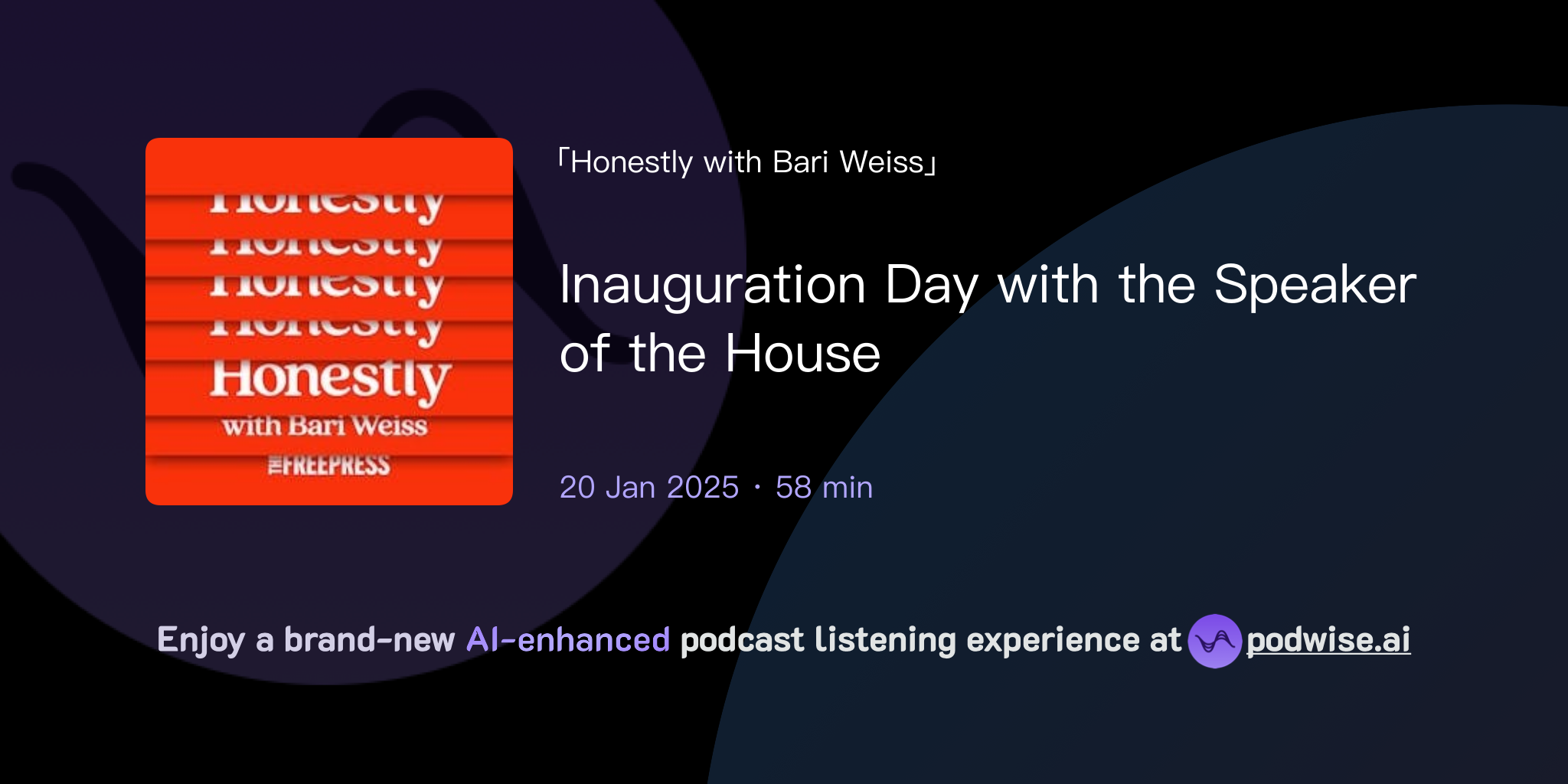Inauguration Day with the Speaker of the House | Honestly with Bari
