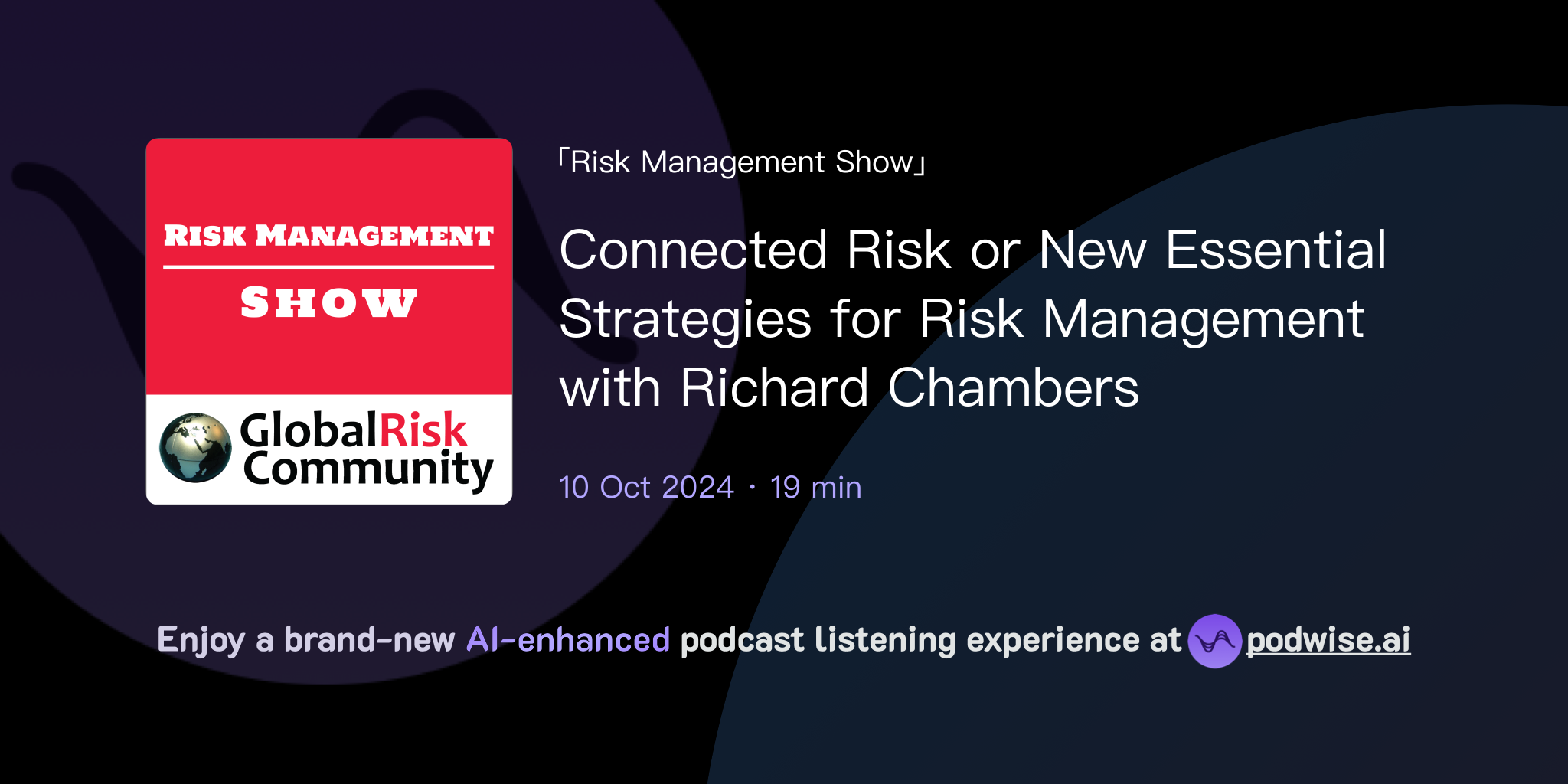 Connected Risk or New Essential Strategies for Risk Management with ...
