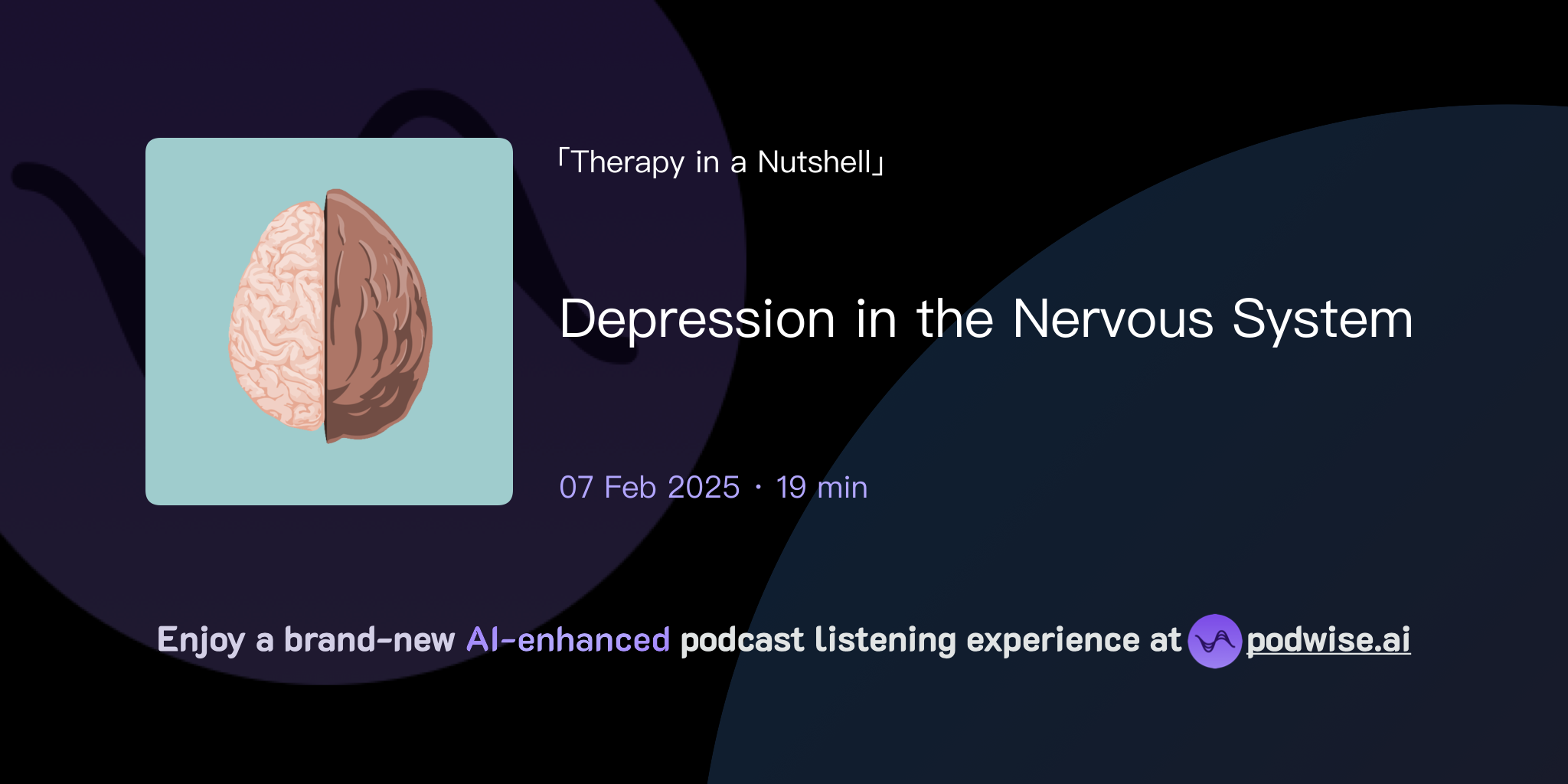 Depression In The Nervous System Therapy In A Nutshell Podwise Depression in the nervous system therapy in a nutshell podwise