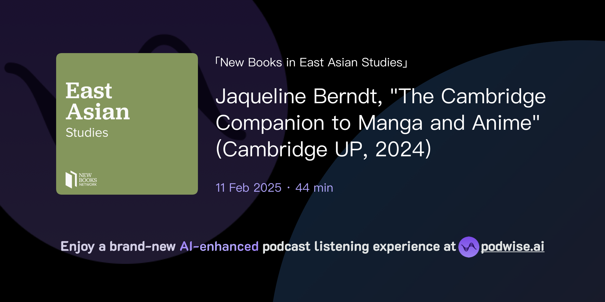 Jaqueline Berndt, "The Cambridge Companion to Manga and Anime