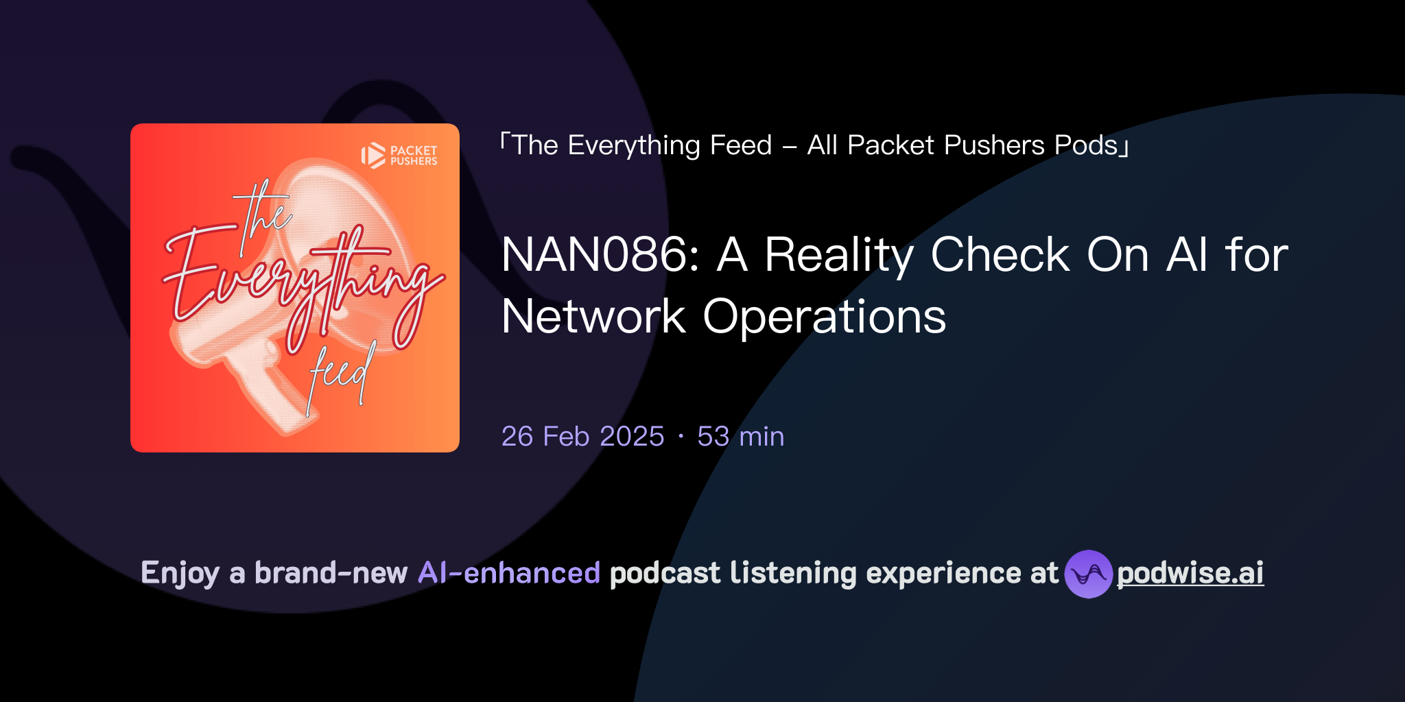 Nan086 a reality check on ai for network operations the everything