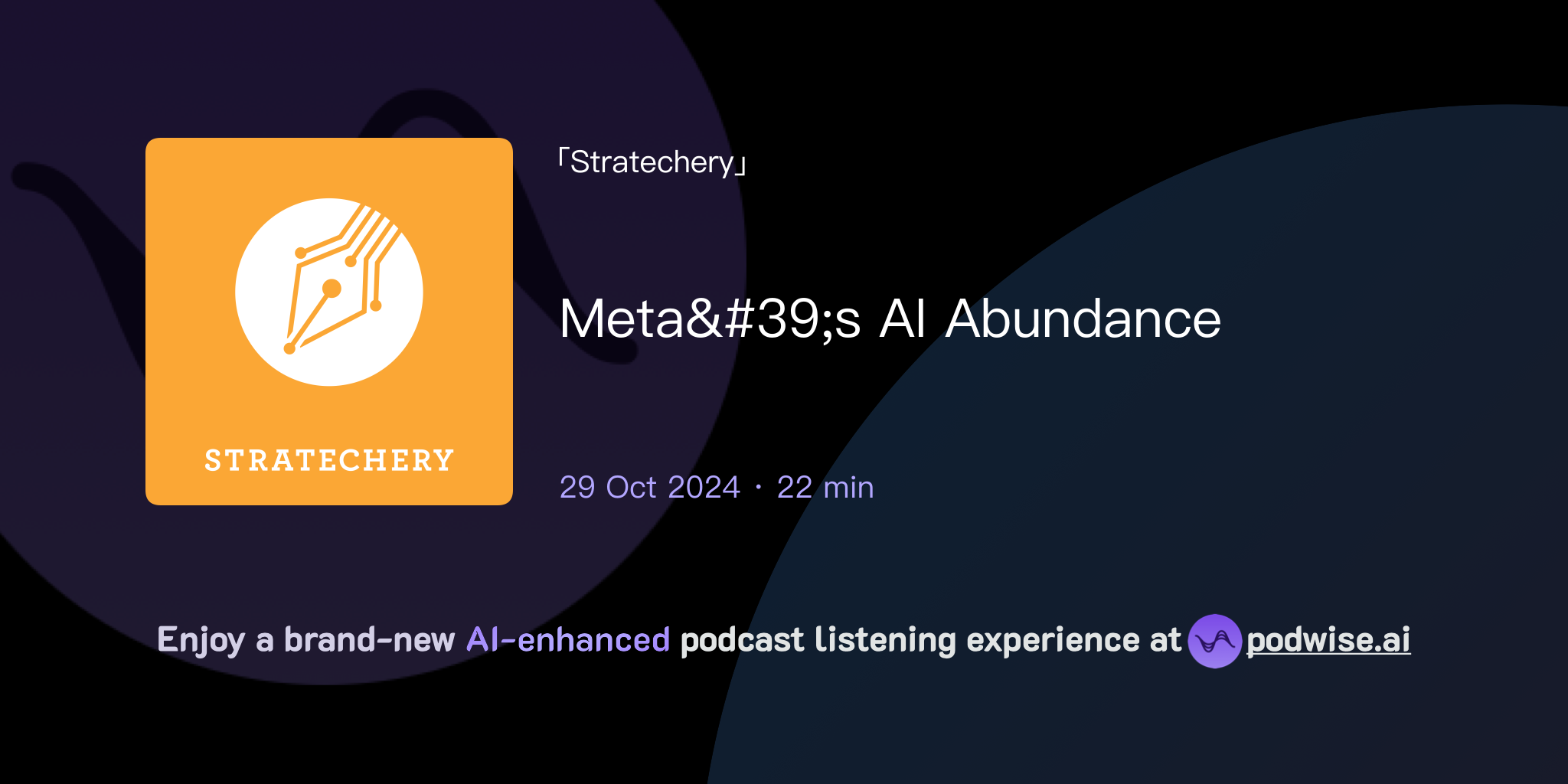 Meta's AI Abundance | Stratechery | Podwise