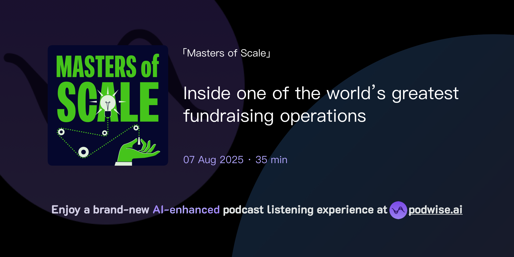 Inside one of the world’s greatest fundraising operations | Masters of ...